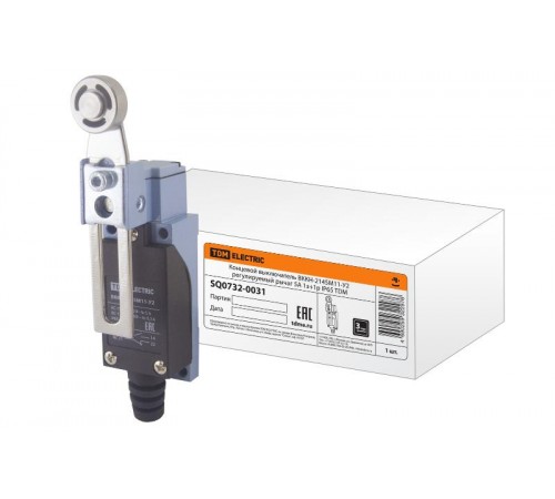 Концевой выключатель ВККН-2145М11-У2 регулируемый рычаг 5А 1з+1р IP65  SQ0732-0031  TDM