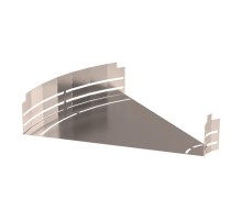 Угол горизонтальный изменяемый 0-45 градусов Стандарт INOX (AISI 409) 500х100  PR16.3661  Промрукав