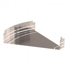 Угол горизонтальный изменяемый 0-45 градусов Стандарт INOX (AISI 409) 500х100  PR16.3661  Промрукав