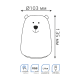 Настольный светодиодный детский ночник NN302 2W RGB, Li-ion, USB кабель , медведь 1/10/40  NN302  Gauss