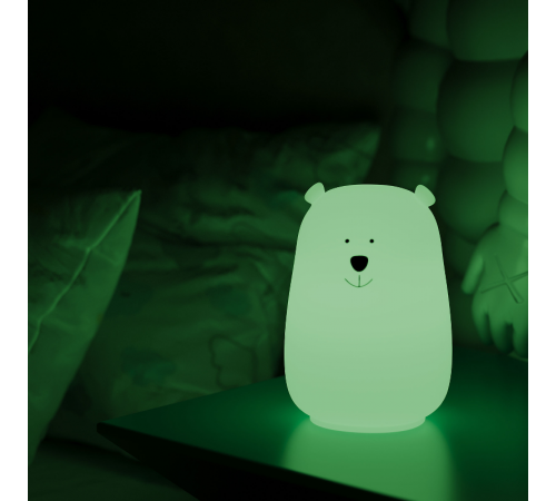 Настольный светодиодный детский ночник NN302 2W RGB, Li-ion, USB кабель , медведь 1/10/40  NN302  Gauss