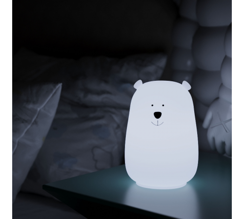 Настольный светодиодный детский ночник NN302 2W RGB, Li-ion, USB кабель , медведь 1/10/40  NN302  Gauss