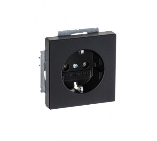 Розетка SCHUKO 16А 250В, серия solo/future, цвет чёрный бархат  2011-0-6211   2CKA002011A6211  ABB