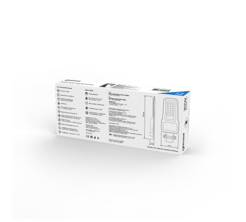 Светильник светодиодный консольный уличный Qplus 30W 3600lm 5000K 120-260V IP65 370*145*45мм черный КСС "Ш" LED 1/6  629535330  Gauss