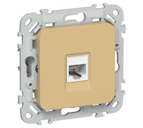 FLITE Розетка компьютерная RJ45 кат.6 UTP РК6-1-0-ФлШм шамуа  FI-K12-2-K89  IEK