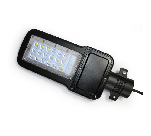 Светильник светодиодный консольный уличный Qplus 30W 3600lm 5000K 120-260V IP65 370*145*45мм черный КСС "Ш" LED 1/6  629535330  Gauss