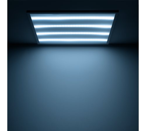 Светильник светодиодный офисный 36W 3150lm 6500K IP20 595*595*19мм матовый LED 1/4  842123340  Gauss