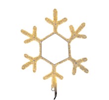 Фигура "Снежинка" цвет ТЕПЛЫЙ БЕЛЫЙ, размер  45*38 см   501-212  NEON-NIGHT