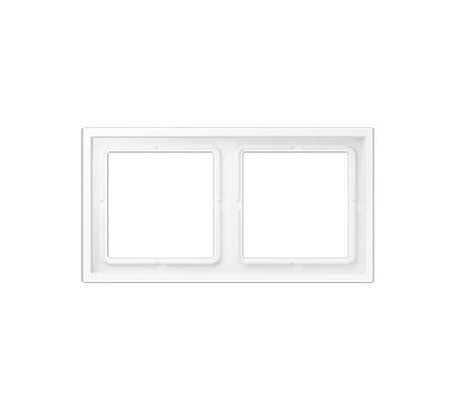 Рамка 2 поста; термопласт; белый матовый  LSZ982BFWWM  Jung