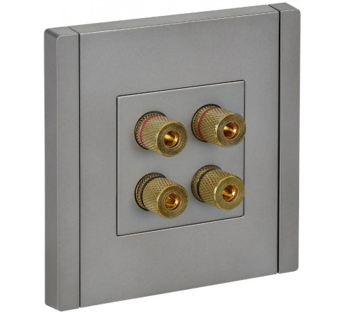 FORTE&PIANO Аудиорозетка 4-местная FP539 сталь  FP-S40-K46  IEK