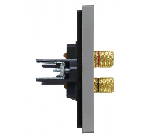 FORTE&PIANO Аудиорозетка 4-местная FP539 сталь  FP-S40-K46  IEK