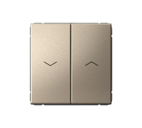 ArtGallery Шампань Выключатель 2-клавишный ДЛЯ ЖАЛЮЗИ, 2х сх.4, 10А, механизм, быстрозажим. клем.  GAL000519S  SE
