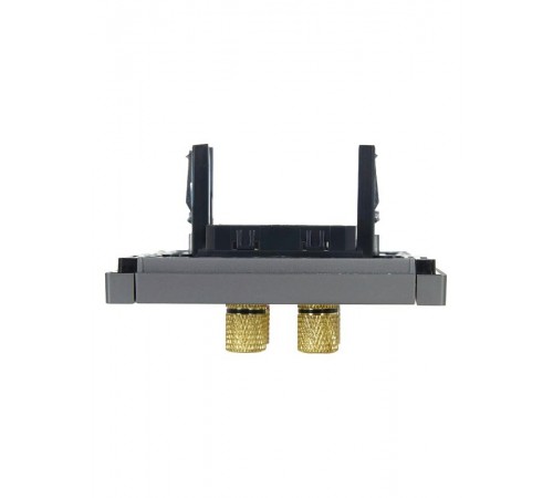 FORTE&PIANO Аудиорозетка 4-местная FP539 сталь  FP-S40-K46  IEK