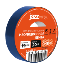 Изолента 19мм * 20м синяя  .5014534  JAZZway