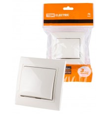 Выключатель 1 кл. 10А сл. кость "Таймыр"  SQ1814-0101  TDM