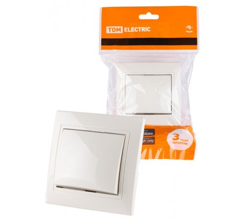 Выключатель 1 кл. 10А сл. кость "Таймыр"  SQ1814-0101  TDM