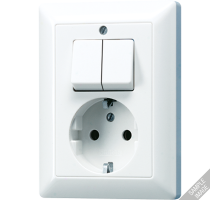Розетка с двойным выключателем  AS5575EU  Jung