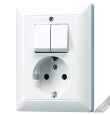 Розетка с двойным выключателем  AS5575EU  Jung
