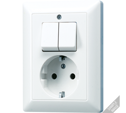 Розетка с двойным выключателем  AS5575EU  Jung