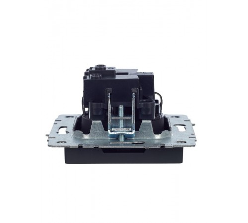 BRITE Розетка с заземлением со шторками 16А РС14-1-0-БрГ графит  BR-R14-16-K53  IEK