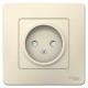Blanca Молочный С/У Розетка без заземления со шторками, 16А, 250В  BLNRS000112  SE