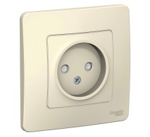 Blanca Молочный С/У Розетка без заземления со шторками, 16А, 250В  BLNRS000112  SE