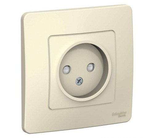 Blanca Молочный С/У Розетка без заземления со шторками, 16А, 250В  BLNRS000112  SE