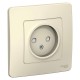 Blanca Молочный С/У Розетка без заземления со шторками, 16А, 250В  BLNRS000112  SE