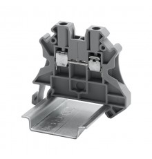 Клемма проходная, винтовой зажим, 2 точки подключения, 2.5 кв.мм, серая  TUR-2.5R  DKC