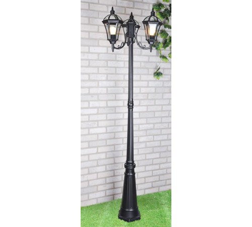 Светильник садово-парковый Capella F/3 черный  a025016  Elektrostandard