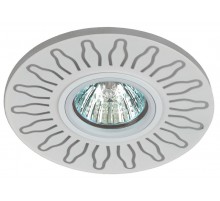 Светильник точечный встраиваемый DK LD31 WH декор cо светодиодной подсветкой MR16, 220V, max 11W, белый  Б0036500  ЭРА