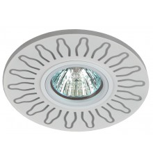 Светильник точечный встраиваемый DK LD31 WH декор cо светодиодной подсветкой MR16, 220V, max 11W, белый  Б0036500  ЭРА