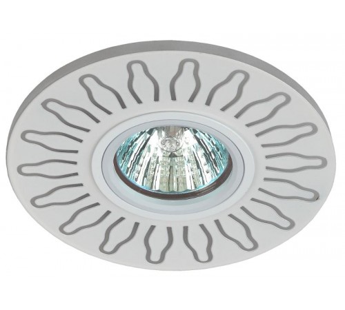 Светильник точечный встраиваемый DK LD31 WH декор cо светодиодной подсветкой MR16, 220V, max 11W, белый  Б0036500  ЭРА