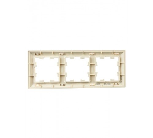 BRITE Рамка 3-ая РУ-3-Бр бежевый/жемчуг  BR-M32-12-1-K10  IEK