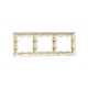 BRITE Рамка 3-ая РУ-3-Бр бежевый/жемчуг  BR-M32-12-1-K10  IEK