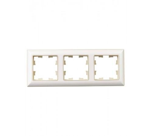 BRITE Рамка 3-ая РУ-3-Бр бежевый/жемчуг  BR-M32-12-1-K10  IEK