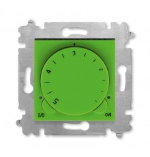 ABB Levit Зелёный / дымчатый чёрный Терморегулятор с поворотной ручкой 16А  3292H-A00003 67W  2CHH920003A6067  ABB