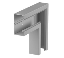 Плоский угол кабельного канала Rapid 80 70x130 мм (ПВХ,серый) (GK-F70130GR)  6274526  OBO Bettermann