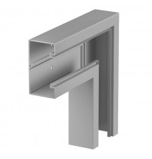 Плоский угол кабельного канала Rapid 80 70x130 мм (ПВХ,серый) (GK-F70130GR)  6274526  OBO Bettermann