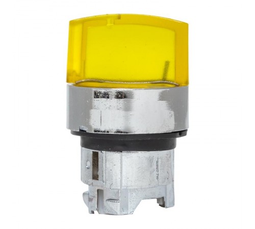 Исполнительный механизм переключателя ХB4 желтый на 2 положения возвратный без фиксации, с подсветкой с короткой ручкой EKF PROxima    XB4BD2L-Y   E