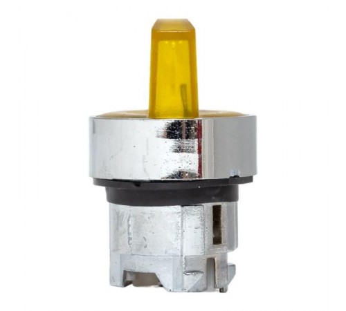 Исполнительный механизм переключателя ХB4 желтый на 2 положения возвратный без фиксации, с подсветкой с короткой ручкой EKF PROxima    XB4BD2L-Y   E