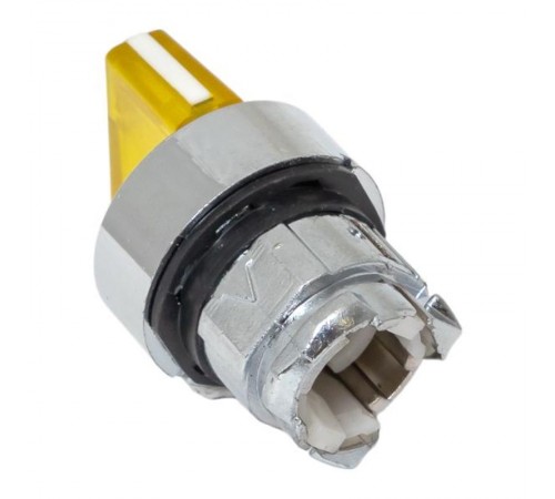 Исполнительный механизм переключателя ХB4 желтый на 2 положения возвратный без фиксации, с подсветкой с короткой ручкой EKF PROxima    XB4BD2L-Y   E