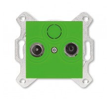 ABB Levit Зелёный Розетка TV-R проходная 7дБ  5011H-A03607 67W  2CHH083607A6067  ABB