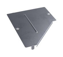 Крышка переходника левого Стандарт INOX (AISI 316) 400х200  PR16.5583  Промрукав