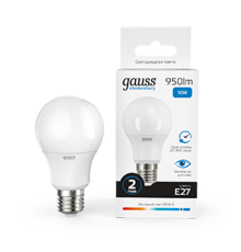 Лампа светодиодная LED 10Вт E27 220В 6500К Elementary A60  23230  Gauss
