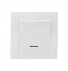 Валенсия выключатель 1-кл. 10А белый с индикатором EKF PROxima   EWV10-121-10   EKF