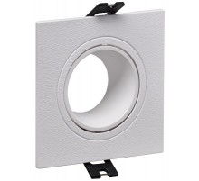 Светильник 4101 встраиваемый MR16 квадрат пласт. белый  LT-UVB0-4101-GU05-1-K01  IEK