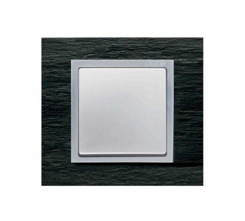 Simon 82 Рамка декоративная, 1 пост, S82 Nature, Камень, сланец-алюминий  82917-63  Simon