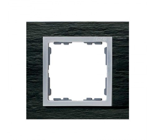 Simon 82 Рамка декоративная, 1 пост, S82 Nature, Камень, сланец-алюминий  82917-63  Simon