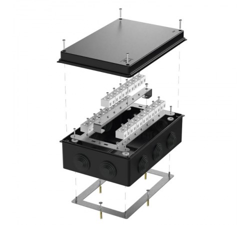 Коробка огнестойкая для о/п 40-0330-FR10.0-40 Е15-Е120 RAL9005 260х175х90 (7 шт/кор) черная  40-0330-9005-FR10.0-40  Промрукав